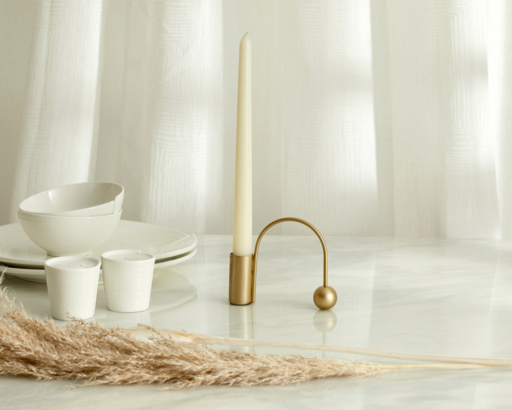 Maya Gold Candle Holder-0