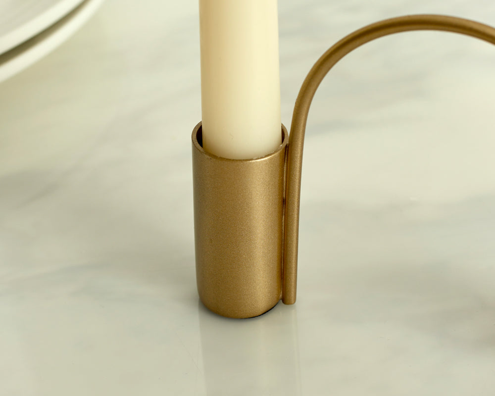 Maya Gold Candle Holder-2