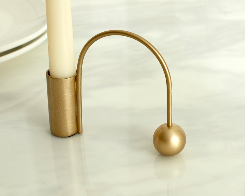 Maya Gold Candle Holder-1