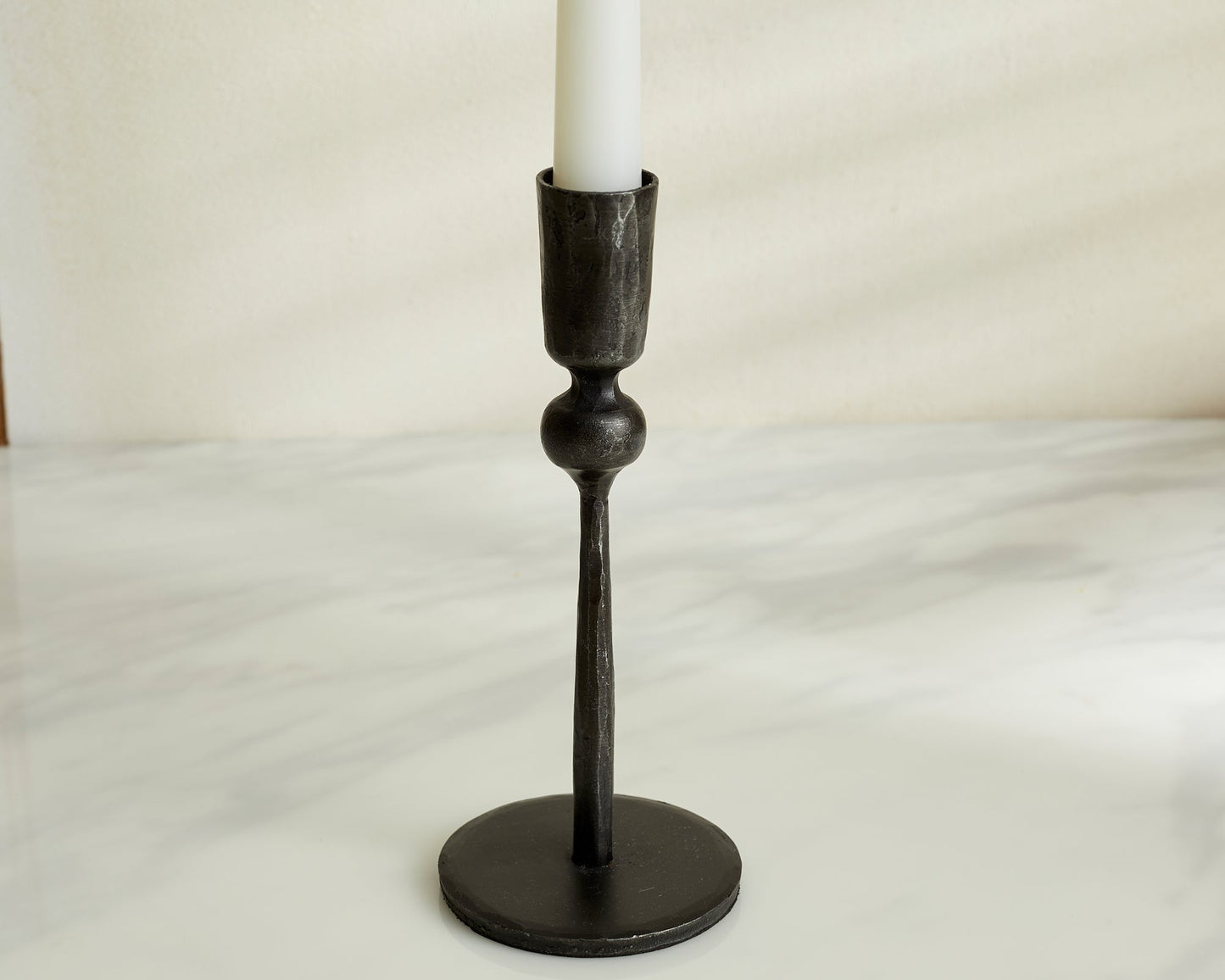 Aruma Iron Black Candle Holder-2