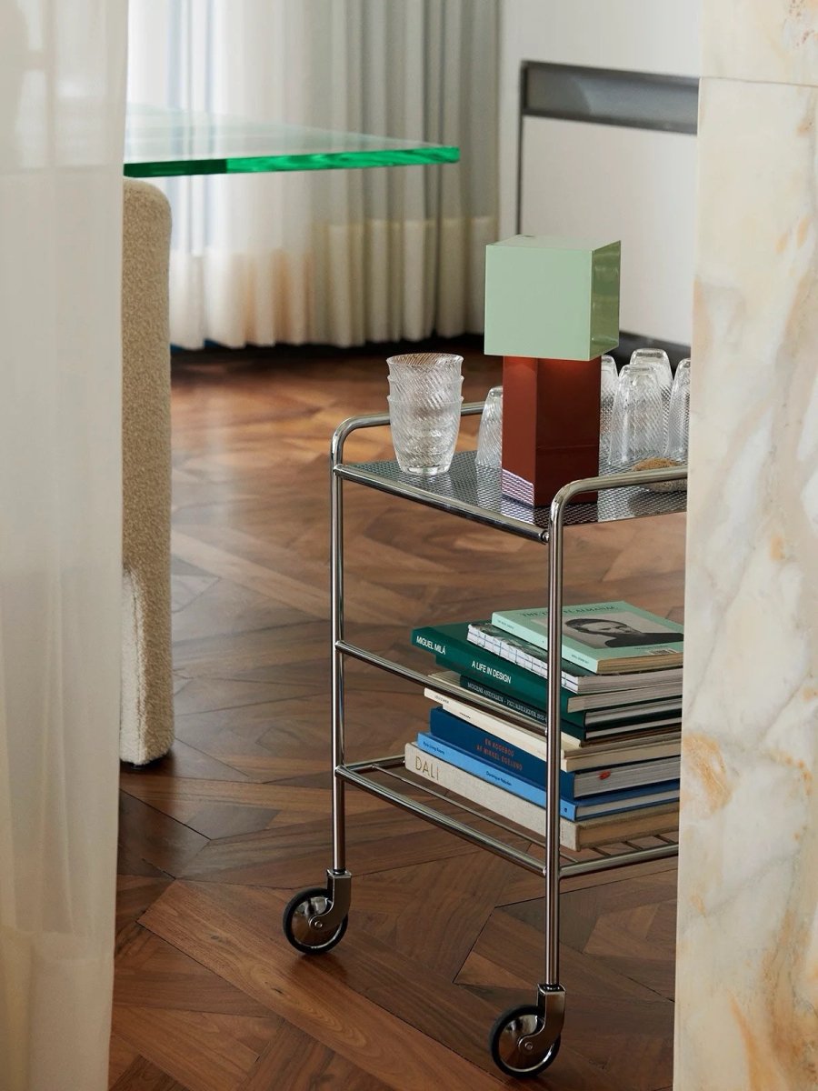 Modern Geometric Memphis Portable Dimmable Lamp - Bauhaus Pivot ATD7 Table Lamp-3