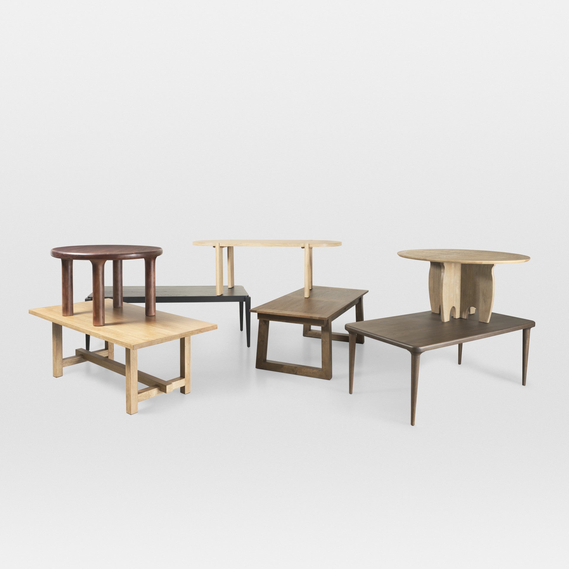 91" Light Brown Wood Oval Dining Table-5