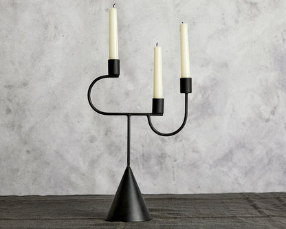 Kålf Black Iron Candelabra-0