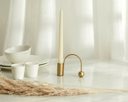 Maya Gold Candle Holder-0