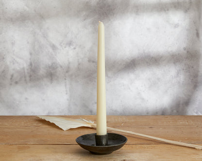 Sintra Antique Black Iron Candle Holder-0
