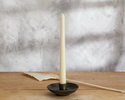 Sintra Antique Black Iron Candle Holder-0