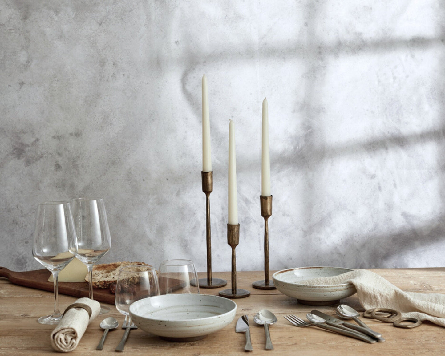 Margo Iron Rustic Candle Holder Set-1