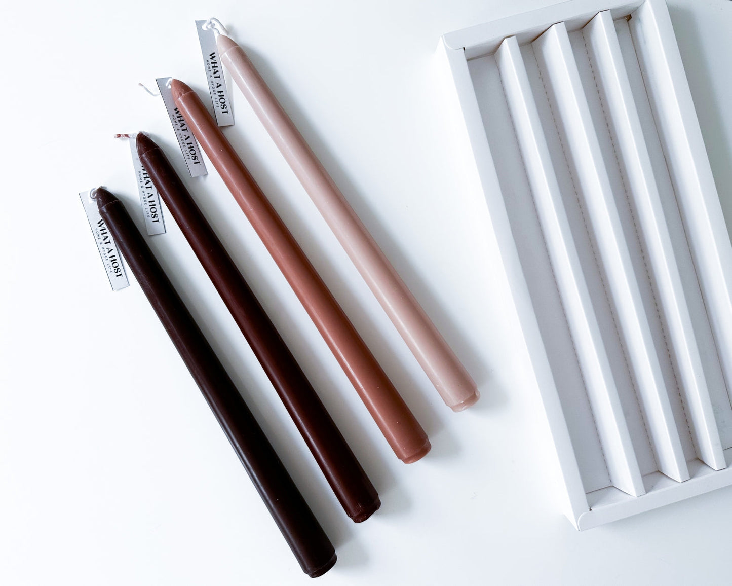 Gia Creamy Coffee Taper Scented Candles-1